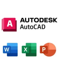 آموزش اتوکد و نرم‌افزار‌های آفیس اکسل و ورد و سایر