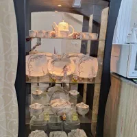 ویترین بوفه/چوب و شیشه