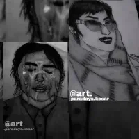 طراحی چهره،سیاه قلم