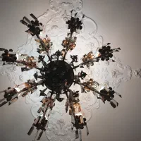 لوستر برنز ۸ شاخه|لوستر و چراغ آویز|رشت, پاستوریزه|دیوار