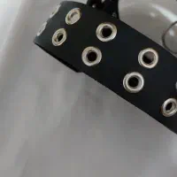 کمربند دو پانچ مشکی شیک و مقاوم
