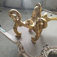 میز عسلی جلو مبلی‌ با شیشه