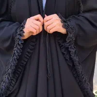 چادر مشکی عبایی جده دانشجویی سنتی کد 78Bn|لباس|خوی, |دیوار