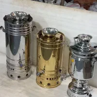 سماور گازی استیل بزرگ هیئتی‌مسجدی