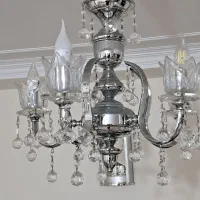 لوستر کریستال استیل خارجی|لوستر و چراغ آویز|کرج, بنیاد|دیوار