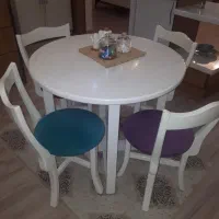 میز نهار خوری ۴ نفره آشپزخونه و میز تلویزیون