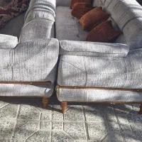 مبل ابی راحتی هشت نفره نو وسالم