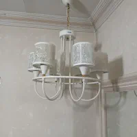 لوستر سفید ۶شاخه