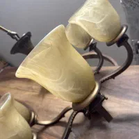 لوستر برنجی درجه یک کاملا سالم در حد نو