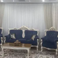 مبلمان استیل کارکرده فقط فروش،مایل به معاوضه نیستم|مبلمان خانگی و میز عسلی|مشکیندشت, |دیوار