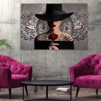 تابلو بوم چهره|تابلو، نقاشی، عکس|مشهد, توس (بلوار توس)|دیوار