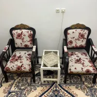 مبل چوبی دسته دار