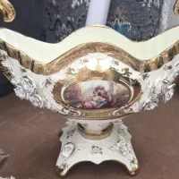 کشکول و شکلات خوری فیگور گل برجسته