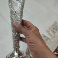 گلدان ملیله . شاخه گل نقره|صنایع دستی و سایر لوازم تزئینی|تهران, سازمان برنامه شمالی|دیوار