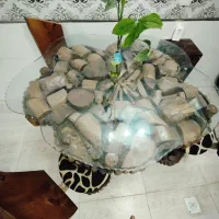 میز نهار خوری چوبی 4نفره..