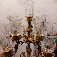 کنارسالنی برنز|لوستر و چراغ آویز|اراک, |دیوار