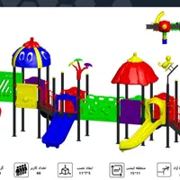 ست مجموعه بازی پلی اتیلن کد۲۵۳تاب کد۲۵۳سرسره کد۲۵۳