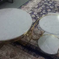 میز جلوی مبل به همراه ۲ عدد عسلی|مبلمان خانگی و میز عسلی|باقرشهر, |دیوار