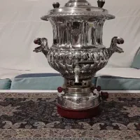 سماور ۵ لیتری سالم مارک اکبر برادران  استیل