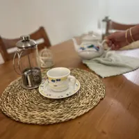 زیر بشقابی حصیری|سفره، حوله، دستمال آشپزخانه|رشت, دیانتی|دیوار