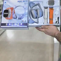باکس کامل ساعت هوشمند هدفون ۴ بند هندزفری اپل واچ