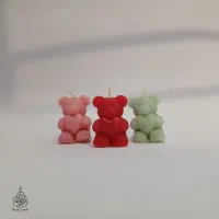 شمع خرس تدی قلب دار(گل رز)|صنایع دستی و سایر لوازم تزئینی|قم, آزادگان|دیوار