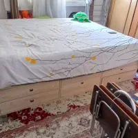 تخت کمد دار ۹ کشو و تشک طبی رویال