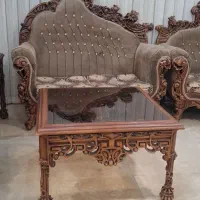 مبل ۹نفره منبت چوب راش|مبلمان خانگی و میز عسلی|قم, سالاریه|دیوار