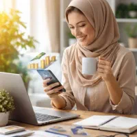 کار در منزل به صورت انلاین با موبایل