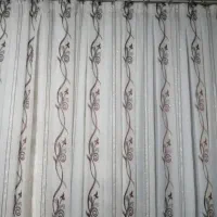 دو عدد پرده حلی دوخته شده