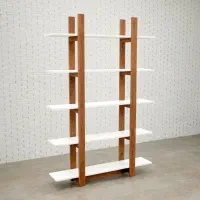 قفسه کتاب و دکوری کد B07 چوبی و ام دی اف|کتابخانه، شلف، قفسه‌های دیواری|ارومیه, |دیوار