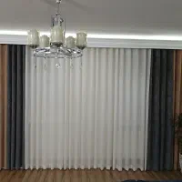 پرده حریر پانچ|پرده، رانر، رومیزی|فولادشهر, B2|دیوار