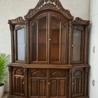 بوفه کمد کتابخانه ویترین چوبی کلاسیک