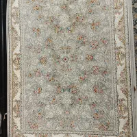 فرش ۹ متری ۷۰۰ شانه گل برجسته افشان فیلی