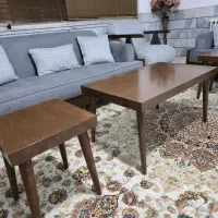 (چوبسازان شرق) میز جلومبلی چوب طبیعی بلوط