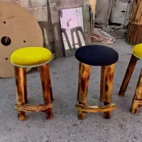 صندلی چوب صنوبر مناسب ناهارخوری اپن،کافه جزیره بار|میز و صندلی غذاخوری|آفتاب, |دیوار