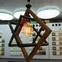 آویز تک چوبی|لوستر و چراغ آویز|قم, آزادگان|دیوار