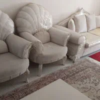 مبلمان ۸ نفره  و سه عدد صندلی مهمان|مبلمان خانگی و میز عسلی|شیراز, شهرک مهدیه|دیوار