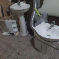 روشویی با شیر 2 عدد همراه باکس آینه