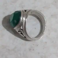 انگشتر عقیق سبز|جواهرات|طرقبه, |دیوار