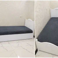 تخت خواب یکنفره سفید