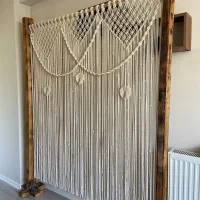 بافت انواع پرده مکرومه در خلخال