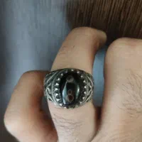 انگشتر نقره با سنگ سه چشم|کلکسیون و سرگرمی|شیراز, لاله|دیوار