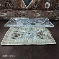 ظروف شیشه ای چهار پارچه(توضیحات چک شود)|ظروف سرو و پذیرایی|تهران, قاسم‌آباد|دیوار