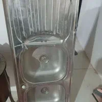 سینک ظرفشویی روکار دو لنگه