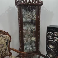 بوفه ویترین چوبی نو مناسب جهیزیه دوماه خریداری شده