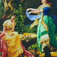 تابلو فرش. دست بافت. و نخ نقشه دست دوم|تابلو فرش|کرمانشاه, |دیوار