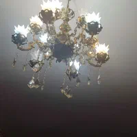 لوستر برنزی اصل|لوستر و چراغ آویز|تبریز, |دیوار