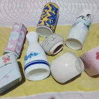 ظرف فانتزی ۴ تا گلدون دوتا کاسه و یه قندون گربه ای