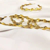 مدل النگو طلاروس استخونی فیوژن زیبا به کیفیت طلا